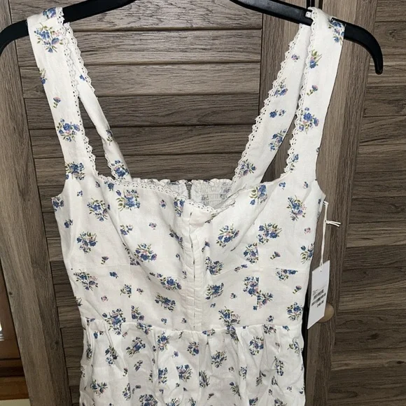 Reformation Tagliatelle Floral-print Linen Midi Dress - Picture 7 of 10